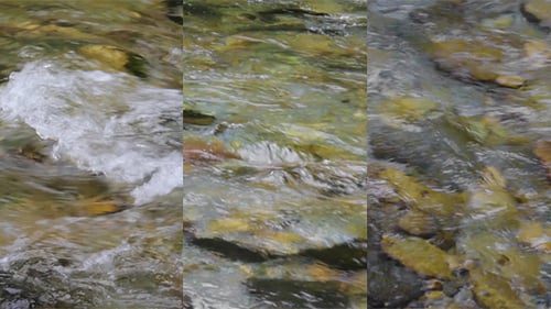 Fließendes Flusswasser (Packung mit 3)