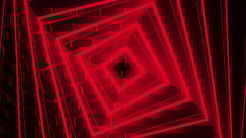 Abstract Red Tunnel Background