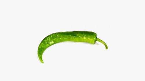 Rotating Green Thin Pepper