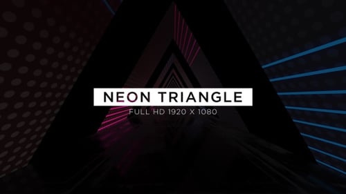 Neon Geometric Tunnel Loop Background Animation