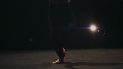 Close Up of Legs Ballet Male Dancer