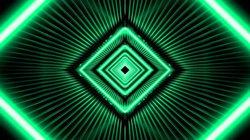 Green Abstract Tunnel 4K