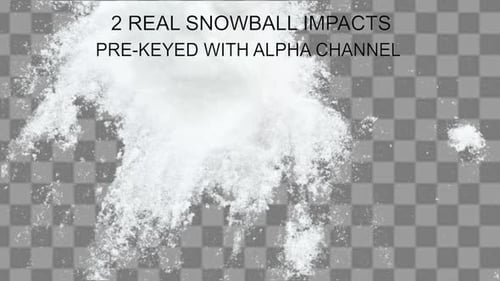 Snowball Impacts with Alpha Channel