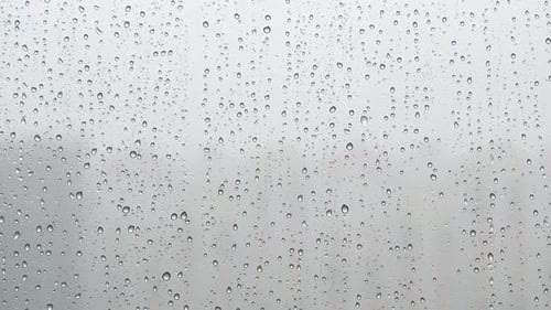 Strong Rain Through Window