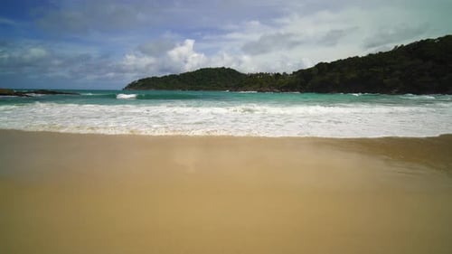 Blue ocean sand beach