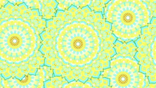 Animated Mandala Patterns with Dynamic Color Transitions