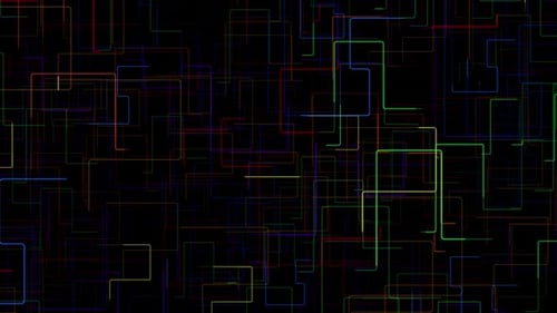 Colorful Random Poly Lines 4K