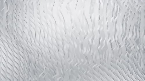 Fluid White Wavy Ribbons Seamless Loop Background