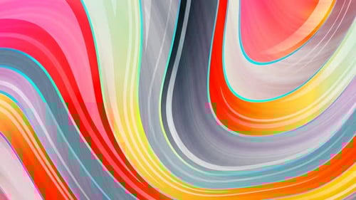 Colorful Abstract Wavy Lines Fluid Motion Background Loop