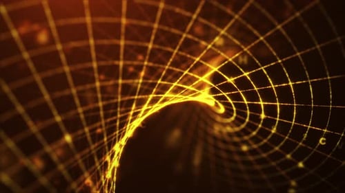 Abstrakte Technologie ABC Gold-Hintergrund