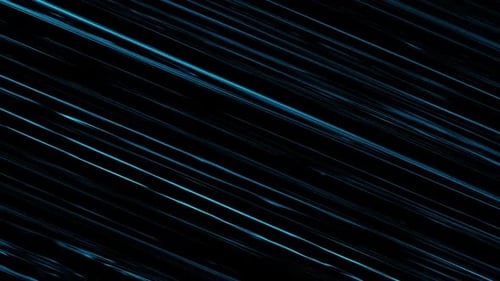 Seamless Loop of Fast Moving Blue Neon Light Streaks