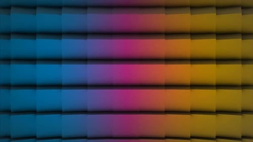 Abstract Cubes Background in Random Motion