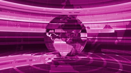 Weiße, rosa Farbe, internationale Nachrichten, Hintergrundanimation