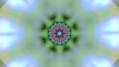 Colorful abstract fractal design, computer animated glitch effect