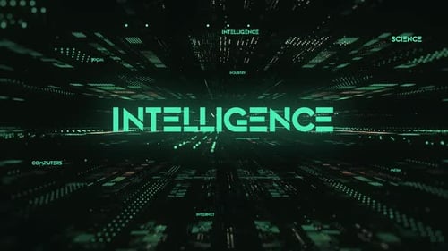 Futuristic Digital Word Reveal Technology Background