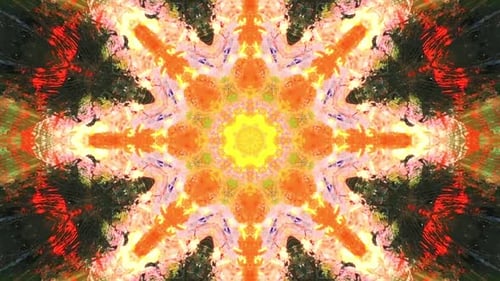 Green And Orange Abstract Background