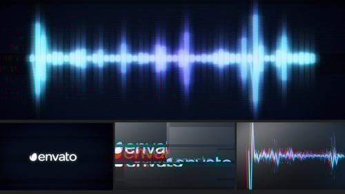 Dynamic Glitch Audio Reacting Logo Reveal