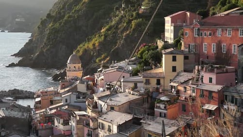 Picturesque Coastal Town of Vernazza, Italy