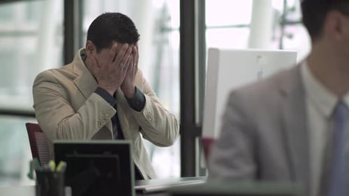 A Hispanic Man Works In A Attractive Modern Office (1 Of 4)