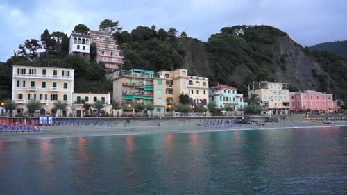 Picturesque Coastal Town on Italian Shoreline