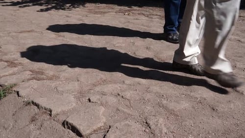 People Walking On An Ancient Roman Road (3 Of 4)