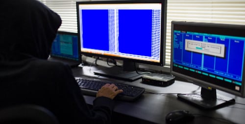 Hacker in Hood Stealing Information 8