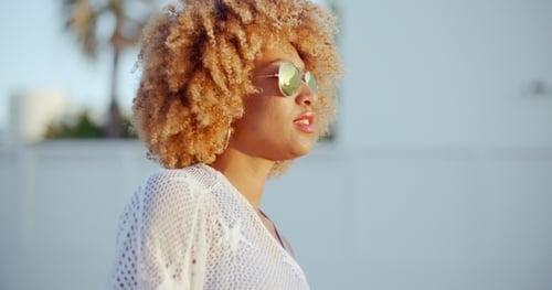 Sensual Portrait Of Afro American Girl
