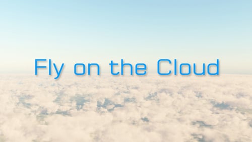 Fliege auf der Cloud