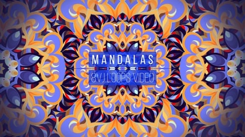 Vibrant Animated Mandala Patterns Loop Collection