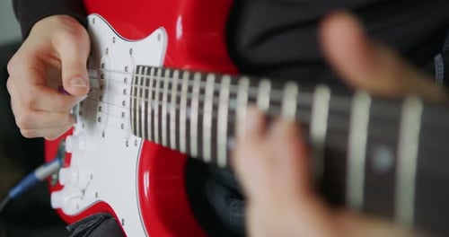 Guitarist Performs on Stage