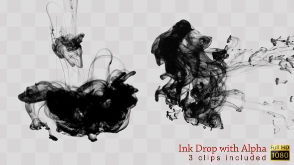 Ink Drop, Elements Motion Graphics ft. ink drops & drop - Envato