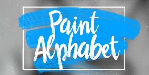 Oil Paint Alphabet