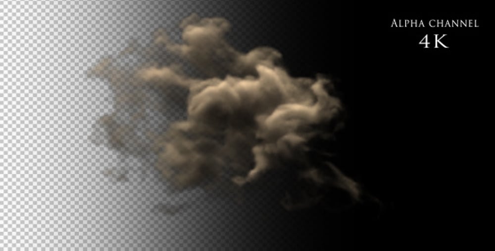 Realistic Smoke Burst Transition with Alpha Channel, Backgrounds Motion ...