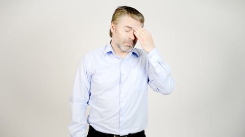 Man Suffering From a Headache