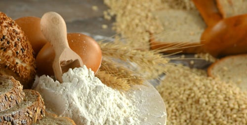 Bread Baking Ingredients Close Up