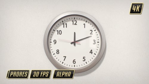 Clock Timelapse - Fast Ticking 4K