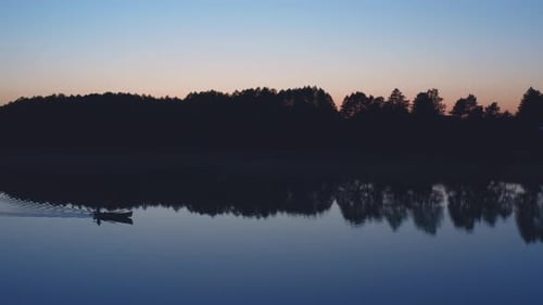 Calm Lake After Sunset