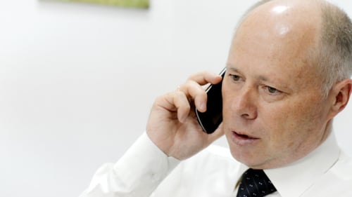 Phone Talk in Office