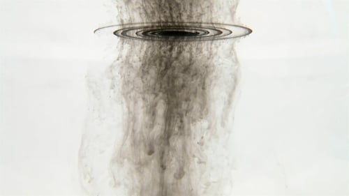 Abstract Ink Swirls in Water