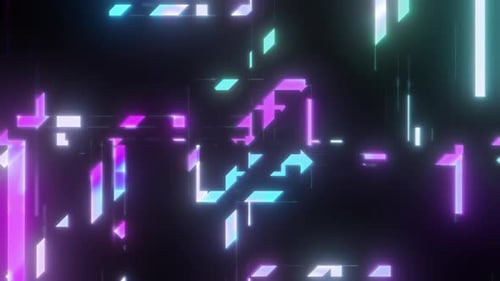 Modern Colored Futuristic Abstract Video Background Loop