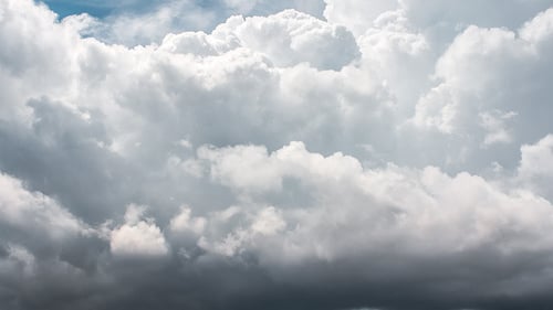 Time Lapse of Ominous Gray Storm Clouds