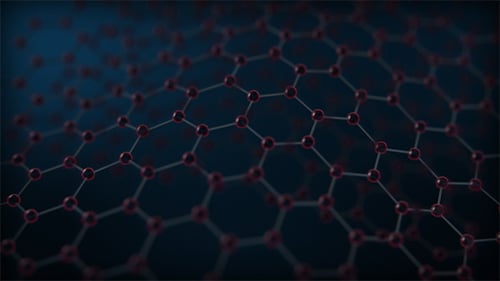 Animated Hexagon Grid Science Background