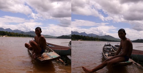 Kid On Boat