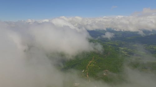 Aerial View Above Clouds