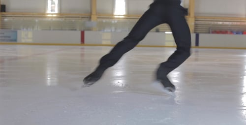 Figure Skater on the Ice Rink