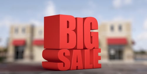 Animated 3D Text Reveal for Big Sale Promotion