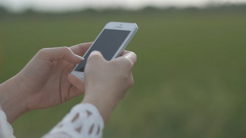 Typing On Smartphone