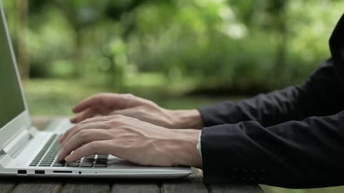 Businessman Using Labtop