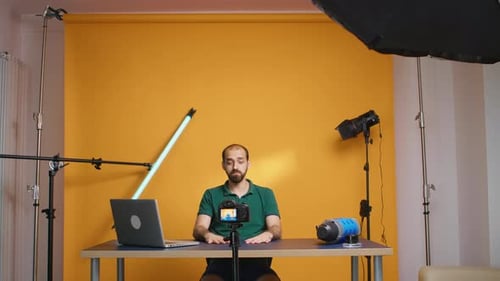 Berühmte Vlogger-Videoaufnahmen