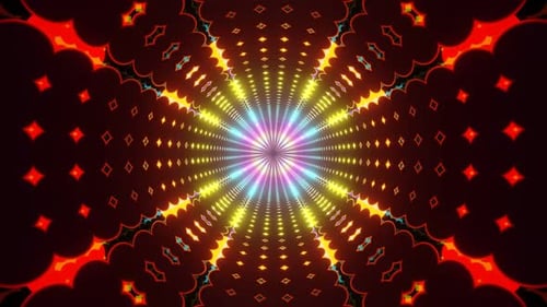 Vj Loops Tunnel abstrakter Hintergrund der Figuren 02